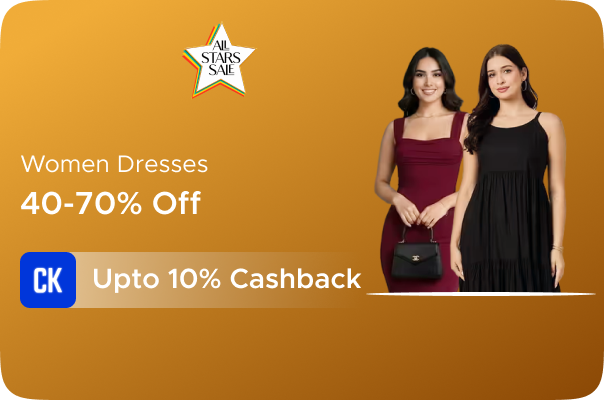 40-70% Off on Women Dresses + Upto 10% Cashback